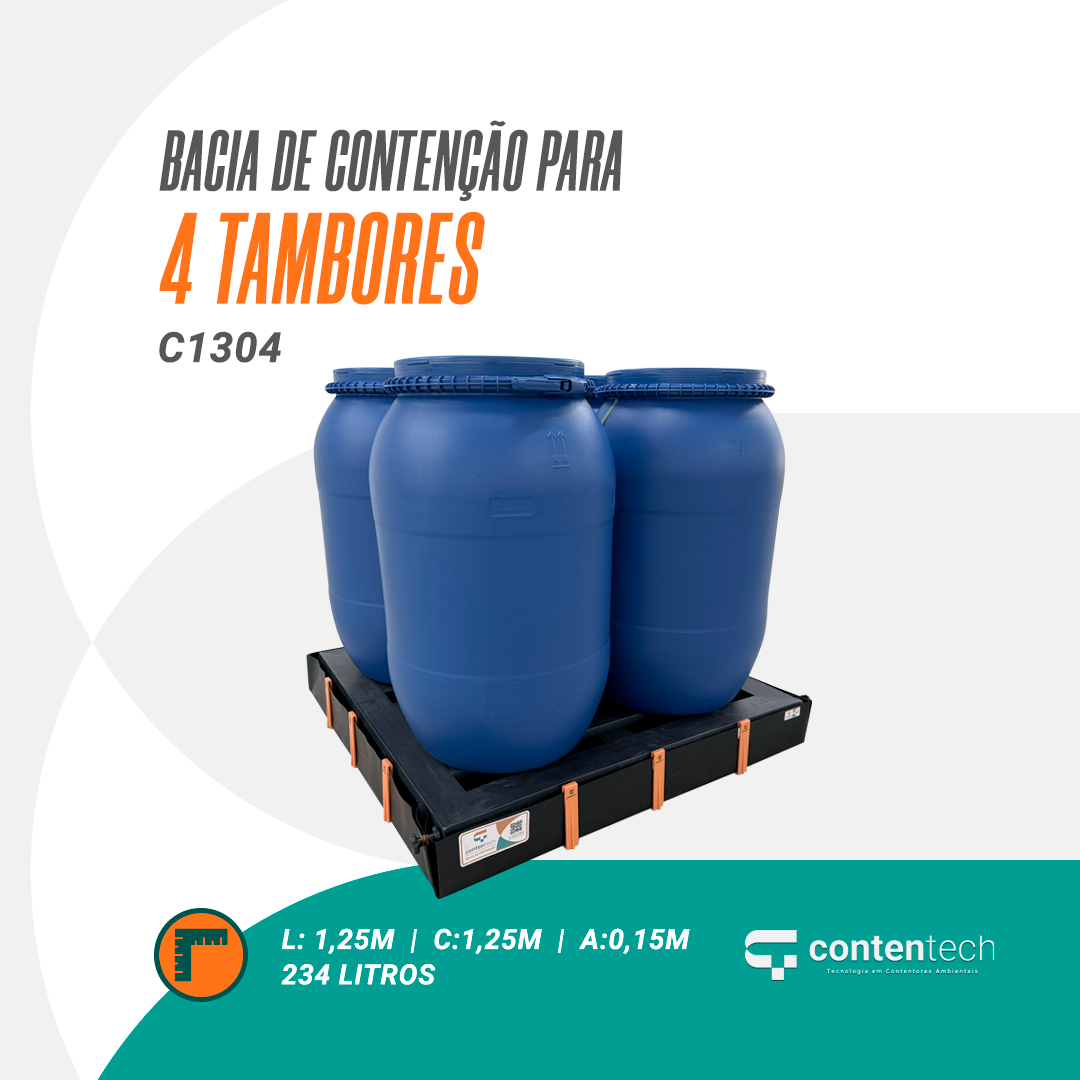 Bacia para 4 Tambores