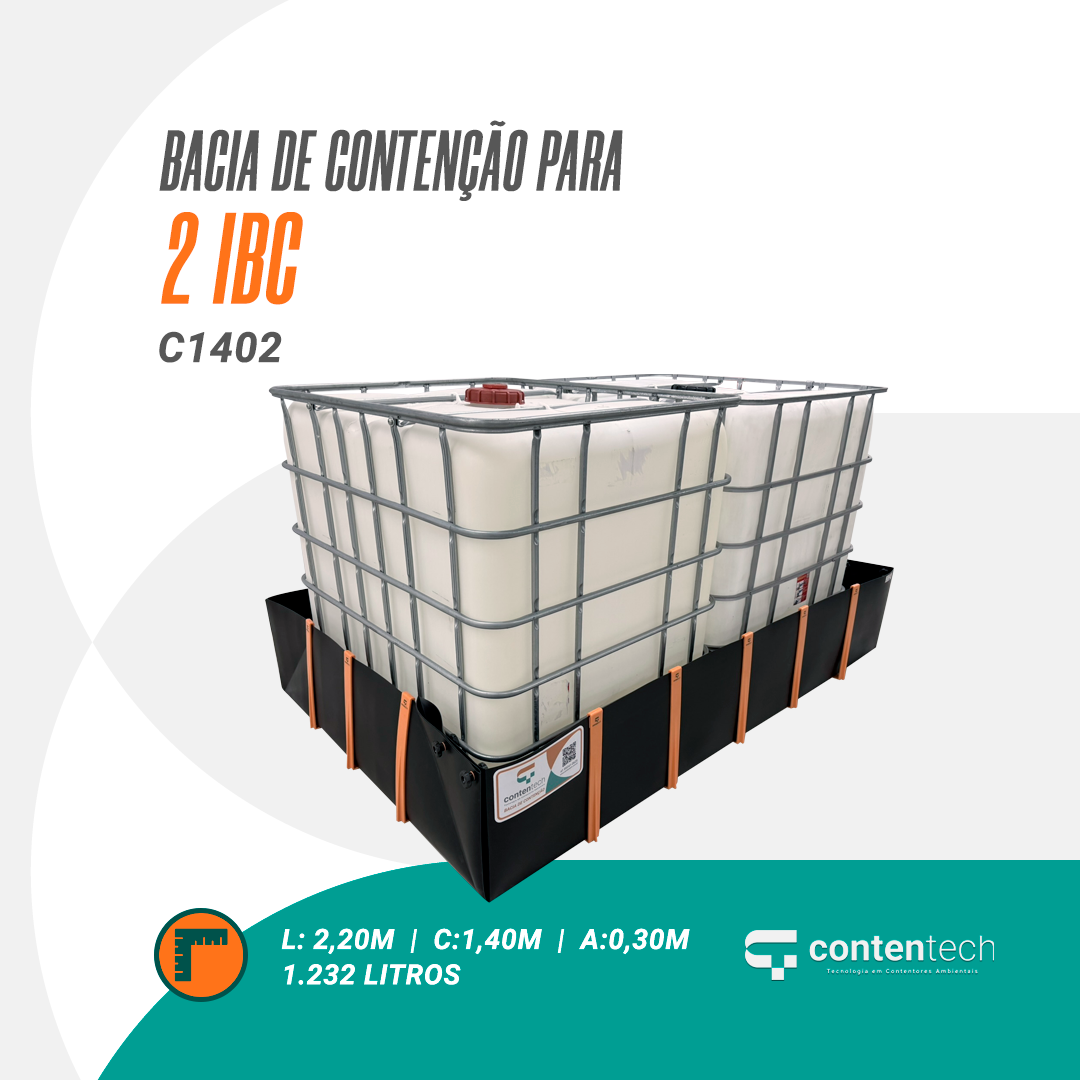 Bacia para 2 IBCs